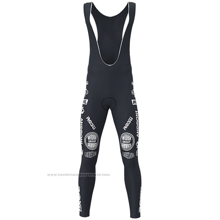 2021 Maillot Cyclisme Androni Giocattoli Blanc Rouge Manches Longues et Cuissard